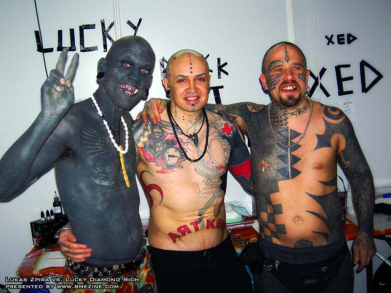 6/7/2006: Most tattooed man Lucky Diamond Rich - The Cellar