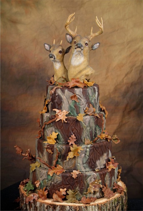 This was described as a Redneck Wedding Cake but the spikes makes me 